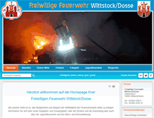 Tablet Screenshot of feuerwehr-wittstock.de